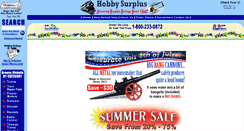 Desktop Screenshot of hobbysurplus.com